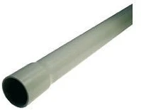 Budvill CSŐ0042 Müii tokozott 2,5m 25mm-külsőátmérő szürke merev védőcső kép