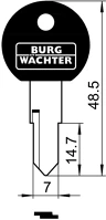 <span itemprop='brand'>Burg wachter</span> <span itemprop='sku'>40 rw nyerskulcs</span>