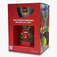 Caffe perte ART08 Ajándékcsomag  art of coffee szemes kávé hengerben 250 g + csésze szett kép