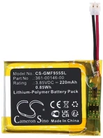 Cameron sino 361-00146-00 Garmin forerunner 955 solar, akkumulátor, 220 mah, li-polymer, kompatibilis kép