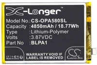 Cameron sino A38 / A58 4G Oppo a38 / a58 4g, akkumulátor, 4850 mah, li-polymer, kompatibilis kép