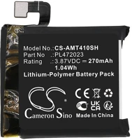 Cameron sino CS-AMT410SH Amazfit gts 4 mini, akkumulátor, 270 mah, li-polymer, kompatibilis kép