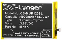 Cameron sino CS-MUR120SL Xiaomi redmi 12c, akkumulátor, 4900 mah, li-polymer, kompatibilis kép