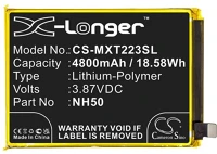 Cameron sino CS-MXT223SL Motorola moto g22, akkumulátor, 4800 mah, li-polymer, kompatibilis kép