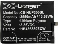 Cameron sino HB436380ECW Huawei p30, akkumulátor, 3550 mah, li-polymer, kompatibilis kép