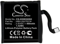Cameron sino HB512627ECW Huawei watch 2  / watch 2 pro, akkumulátor, 400 mah, li-polymer, kompatibilis kép