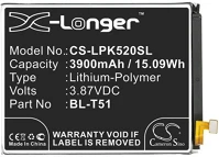 Cameron sino K42 / K52 / K62 / Q52 Lg k42 / k52 / k62 / q52, akkumulátor, 3900 mah, li-polymer, kompatibilis kép