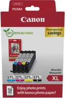 Canon 0332C006 Cli-571xl c/m/y/bk photo pack kép