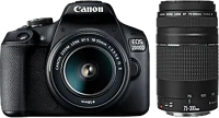 Canon 2728C017 Eos 2000d + 18-55 is ii + 75-300 dc iii black kit kép