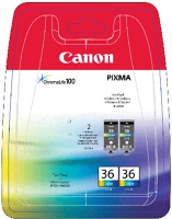 Canon 1511B018 Cli-36 színes eredeti tintapatron duplacsomag kép