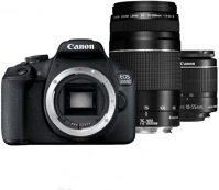 Canon 2728C051 Eos 2000d + ef-s 18-55mm f/4-5.6 is stm + ef 75-300 f/4-5.6 iii kit fekete kép