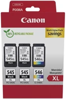 Canon 2X PG545XL + CL546XL 2x pg545xl + cl546xl tintapatron multipack original kép