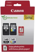 Canon PG-540 1x8 ml) + CL-541 (1x8 ml) + 50 lap GP501 10x15 fényes fotópapír Multipack kép