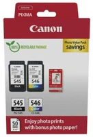 Canon PG545/CL546 Pg545/cl546 tintapatron + fotópapír multipack original kép