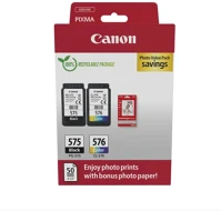 Canon PG575+CL576+10X15 GP501 Pg575+cl576+10x15 gp501 fotópapír multipack kép