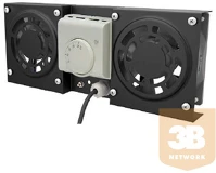 Canovate CWA-9-2002 Ventillátor egység fali rack szekrényhez, 2 egységes + termosztát kép