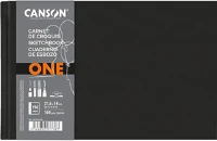 Canson C31200L025 One 21,6x14 cm, fekvő, 100 g/m2, ragasztott fehér rajzpapírfüzet kép