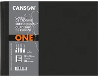 Canson C31200L026 One 27,9x21,6 cm, fekvő, 100 g/m2, ragasztott fehér rajzpapírfüzet kép