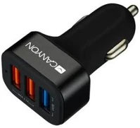 Canyon 3XUSB, QC 3.0, 2,1A Autós töltő, 3xusb, qc 3.0, 2,1a,  