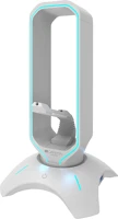 Canyon CND-GWH200PW CANYON CND-GWH200PW Gaming 3 in 1 Headset stand, Bungee and USB 2.0 hub, 2 USB hub, 1.5m standard USB to USB 5mm PVC cable, Weighted design with non-slip grip, Touch switch to control LED light, Pearl white, size:126*126*251mm kép
