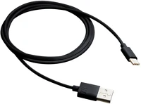 Canyon CNE-USBC1B Töltőkábel, usb - usb-c, 1m, fekete - kép