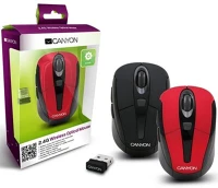Canyon CNR-MSOW06R Canyon CNR-MSOW06R optikai USB wireless egér (fekete/piros) kép