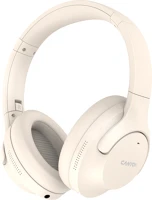 Canyon CNS-CBTHS10BG Onriff 10,  bluetooth headset,with microphone,with active noise cancellation function, bt v5.3 ac7006, battery 300mah, type-c charging plug, pu material, size:175*200*84mm, charging cable 80cm and audio cable 150cm, beige, weight:253g kép