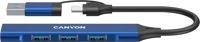 Canyon CNS-TDS02BL Hub ds-02 4in1 usb-a/c blue kép