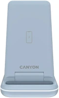Canyon CNS-WCS304BL Ws-304 3-in-1 15w univerzális vezeték nélküli töltő adapter kék (qi) kép