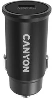 Canyon COR_CAC20B Autós töltő, 1xusb-c, pd 20w,  
