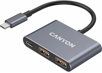 Canyon DS-3 3-PORTOS Ds-3 3-portos usb-c hub szürke kép
