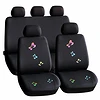 Carguard 55672BF 55672bf autós üléshuzat szett - pillangós / fekete - 9 db-os kép