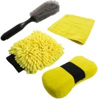 Carguard 55688B Autóápolási csomag - mikroszálas kendő, szivacs, felnitisztító és kép