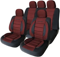 Carguard 55749RD Autós üléshuzat szett - bordó / fekete - 11 db-os - hsa013 kép