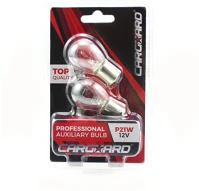 Carguard BAA105 BA12S-P21W Autós féklámpa izzó - baa105 ba12s-p21w - 12v - 2 db / bliszter kép