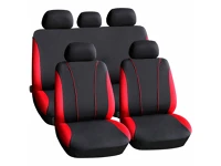 Carguard HSA002 9db-os autós üléshuzat szett - piros-fekete (55670rd) kép