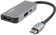 Caruba D248151 3 az 1-ben portos usb-c hub asztroszürke - space grey kép