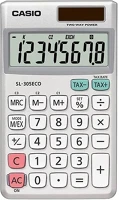 Casio 04.00763 Számológép zseb  sl 305 eco 8 digit ezüst kép