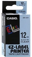 Casio XR-12WE1 12MMX8M Feliratozó szalag  xr-12we1 12mmx8m fehér alapon fekete írásszín kép
