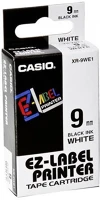 Casio XR 9 WE1 Feliratozógép szalag, 9 mm x 8 m, fehér-fekete kép