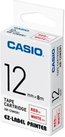Casio XR12WER1 Feliratozógép szalag xr-12wer1 12mmx8m  piros/fehér kép