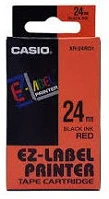 Casio XR24RD1 Feliratozógép szalag xr-24rd1 24mmx8m  piros/fekete kép