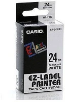 Casio XR24WE1 Feliratozógép szalag xr-24we1 24mmx8m  fehér/fekete kép
