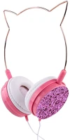Cat PT5903396142208 Ylfs-22 - pink / csillámos vezetékes fejhallgató (3,5 mm jack) - headset kép
