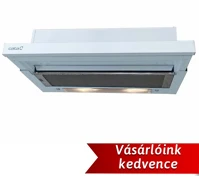 Cata TF-5060 X/L ALU Cata TF-5060 X/L ALU Beépíthető Kihúzható páraelszívó LED világítás  1 db motor, 350 m3/h,  56-69 dB zajszint,  60 cm széles,  E Energiaosztály kép
