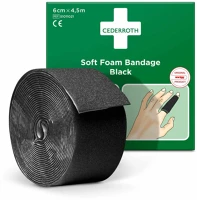 Cederroth H6551011021 Téphető/vágható ragtapasz, 6 cm x 4.5 m, fekete kép
