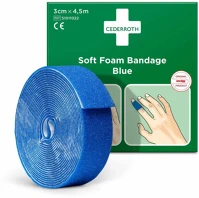 Cederroth H6551011022 Téphető/vágható ragtapasz, 3 cm x 4.5 m, kék kép