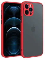 Cellect CEL-MATTIPH1467PMRBK Iphone 14 pro max piros-fekete műanyag tok kép