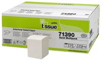 Celtex ALD71390 E-tissue hajtogatott toalettpapír, recy, 2 réteg, 10,5x18cm, 36x250 lap kép