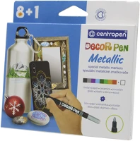 Centropen 2737 Dekormarker 1,5mm,  2737 8+1-es készlet, metál kép
